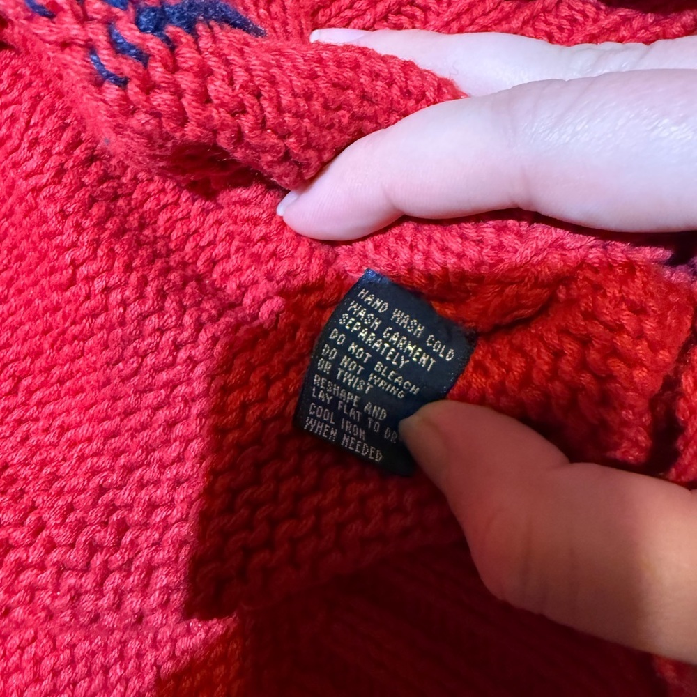 Polo by Ralph Lauren RL 01’ Teddy Bear Sweater Size XL - Picture 6 of 7